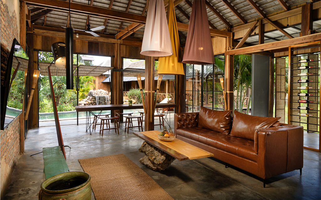 Living room of Waterfall villa